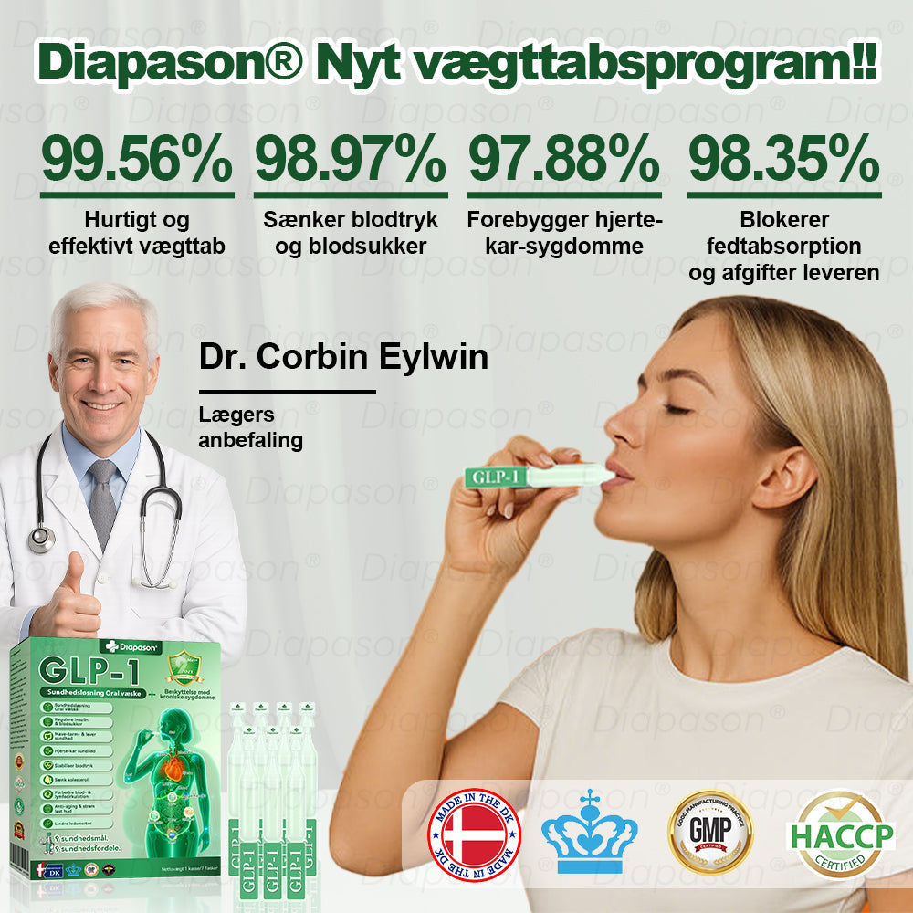 Officiel Butik | Diapason® GLP-1 9-i-1 oral sundhedsvæske 🌿 Formel til beskyttelse mod kronisk sygdom 🏆