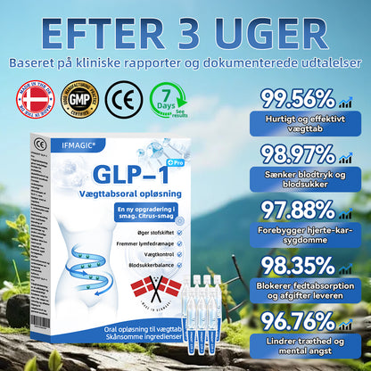 IFMAGIC® GLP-1 Pro Vægttab Oral Opløsning👩‍⚕️En dosis om dagen – synlige resultater inden for 7 dage🔥Velegnet til kroniske sygdomme, fedme, diabetes, hjerte-kar-sygdomme 🏆