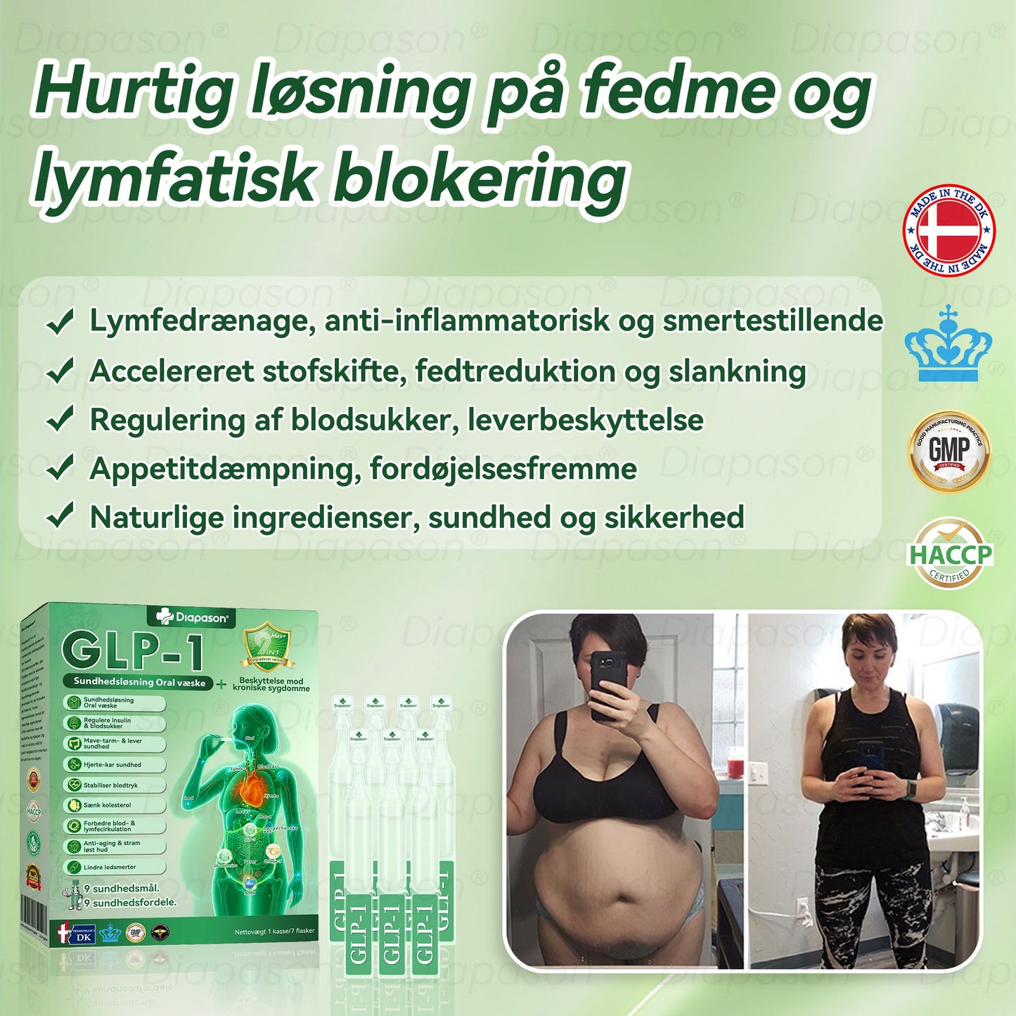 Officiel Butik | Diapason® GLP-1 9-i-1 oral sundhedsvæske 🌿 Formel til beskyttelse mod kronisk sygdom 🏅