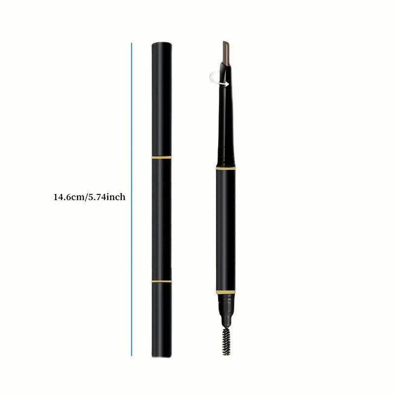 Vandfast dobbelthovedet øjenbrynsblyant med svedresistent børste