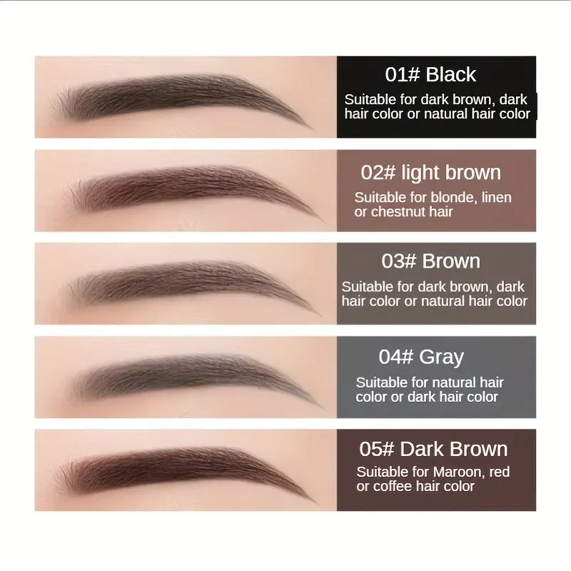 Dobbeltsidet øjenbrynsblyant med trekantet spids