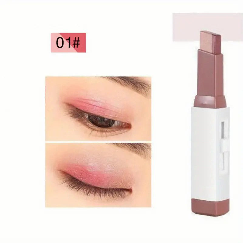 Tofarvet øjenskyggepalette med gradienteffekt